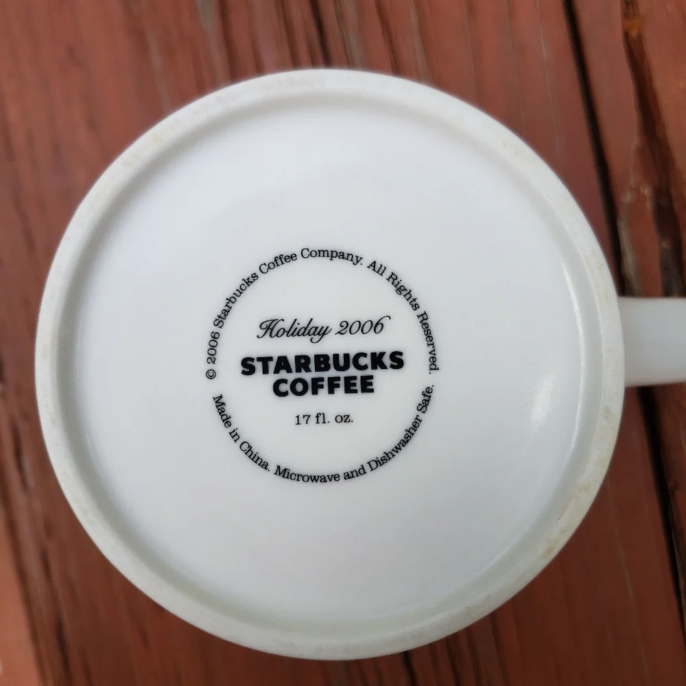 Holiday 2006 Starbucks 'Christmas Tree' Coffee Mug 17 fl oz.